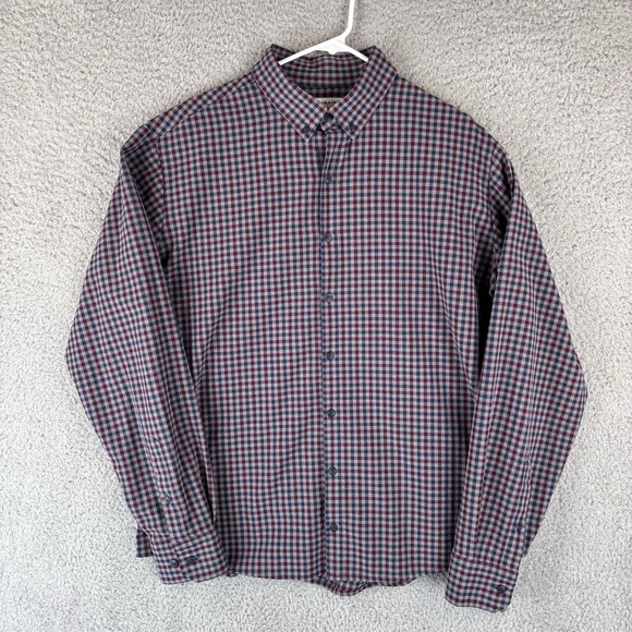 Mizzen+Main Other - Mizzen Main Shirt Mens Large Burgundy Navy. Check Performance Menswear‎ Classic